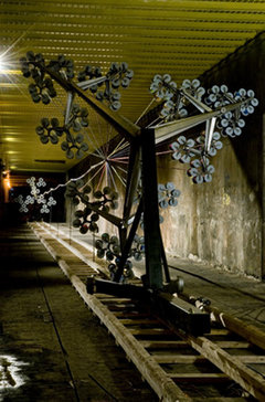 Conrad Shawcross' giant mechanical installation in the Kingsway Tram Subway, Holborn image