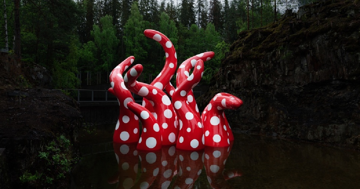 Shine of Life by Yayoi Kusama is unveiled at Kistefos-Museet, Norway | Victoria  Miro
